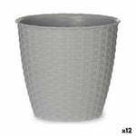 Blumentopf Stefanplast Grau Kunststoff 19 x 17,5 x 19 cm (12 Stück)