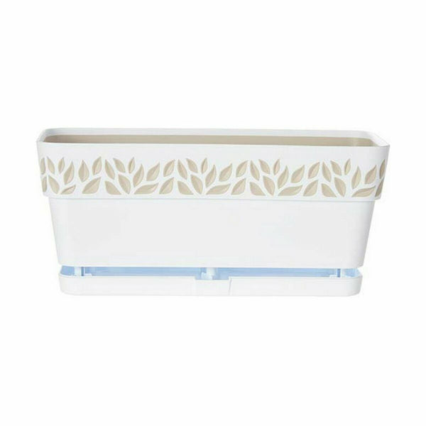 Blumenkasten Stefanplast Cloe Weiß Kunststoff 13,3 x 12,3 x 29,3 cm (12 Stück)