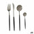 Besteck-Set Kinvara BST-CT022 Schwarz Silberfarben Edelstahl 8 Stücke (12 Stück)