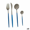 Besteck-Set Kinvara Blau Silberfarben Edelstahl (12 Stück)
