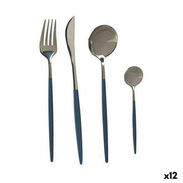 Besteck-Set Kinvara Grau Silberfarben Edelstahl (12 Stück)