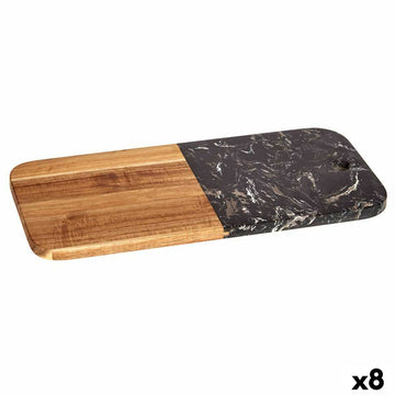 Schneidebrett Kinvara Schwarz 18 x 1,5 x 38 cm (8 Stück)