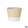 Blumentopf Ibergarden 86434 Weiß Schnur Kunststoff 19,5 x 17,5 x 19,5 cm 19,5 x 16,5 x 19,5 cm (24 Stück)