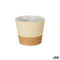 Blumentopf Ibergarden WY21-71 Braun Schnur Kunststoff 19,5 x 17,5 x 19,5 cm 19,5 x 16,5 x 19,5 cm (24 Stück)