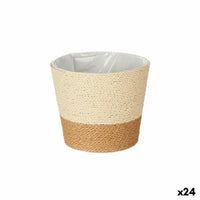 Blumentopf Ibergarden WY21-71 Braun Schnur Kunststoff 19,5 x 17,5 x 19,5 cm 19,5 x 16,5 x 19,5 cm (24 Stück)