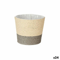 Blumentopf Ibergarden WY21-71 Grau Schnur Kunststoff 19,5 x 16,5 x 19,5 cm (24 Stück)