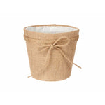 Blumentopf Ibergarden 86450 Braun Stoff Schleife 16 x 15 x 16 cm (24 Stück)