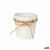 Blumentopf Ibergarden 86455 Weiß Braun Stoff Schleife 11 x 10,5 x 11 cm (24 Stück)