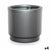 Selbstbewässernder Blumentopf Ibergarden 4132-PLA Silberfarben Polypropylen 32 x 30,5 x 32 cm (4 Stück)