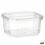 Rechteckige Lunchbox mit Deckel Leknes BS370ROI BS370ROI Durchsichtig Polypropylen 370 ml (24 Stück)