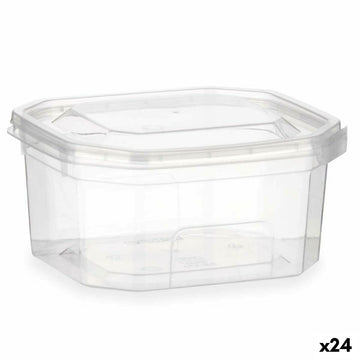 Rechteckige Lunchbox mit Deckel Leknes BS370ROI BS370ROI Durchsichtig Polypropylen 370 ml (24 Stück)