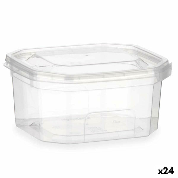 Rechteckige Lunchbox mit Deckel Leknes BS370ROI BS370ROI Durchsichtig Polypropylen 370 ml (24 Stück)