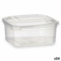 Rechteckige Lunchbox mit Deckel Leknes BS500ROI BS500ROI Durchsichtig Polypropylen 500 ml (24 Stück)
