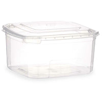 Rechteckige Lunchbox mit Deckel Leknes BS1000ROI BS1000ROI Durchsichtig Polypropylen 1 L (12 Stück)