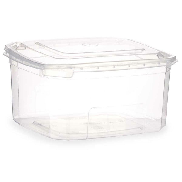 Rechteckige Lunchbox mit Deckel Leknes BS1000ROI BS1000ROI Durchsichtig Polypropylen 1 L (12 Stück)