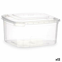 Rechteckige Lunchbox mit Deckel Leknes BS1000ROI BS1000ROI Durchsichtig Polypropylen 1 L (12 Stück)