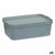 Aufbewahrungsbox mit Deckel Kipit TP595-2 Grau Kunststoff 14 L 29,5 x 14,3 x 45 cm (12 Stück)