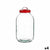 Topf Vivalto 183 Rot 5 L Deckel mit Griff (4 Stück)