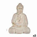 Dekorative Gartenfigur Ibergarden CC20436 Polyesterharz Buddha 22,5 x 41,5 x 29,5 cm (2 Stück)