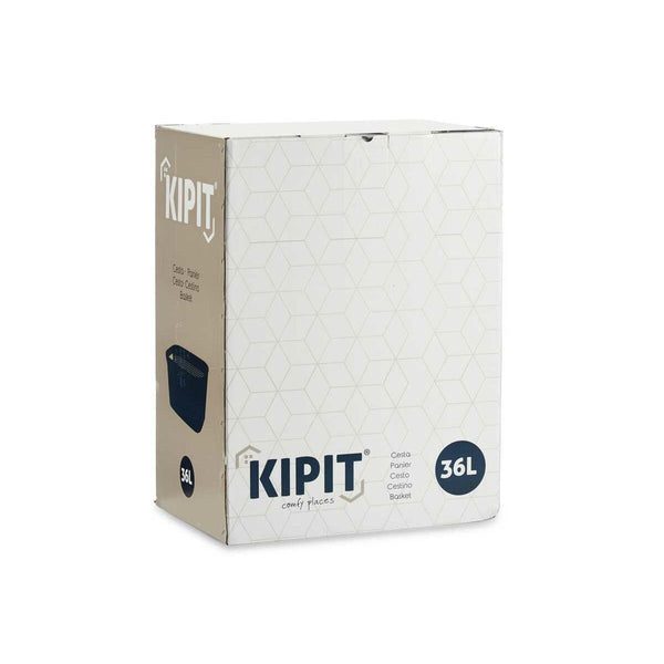 Wäschekorb Kipit TP7001-2 Grau Kunststoff 36 L 36 x 25,5 x 53 cm (12 Stück)