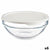 Runde Lunchbox mit Deckel Pasabahce 1113325-53553 Chefs Weiß 595 ml (6 Stück)