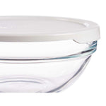 Runde Lunchbox mit Deckel Pasabahce 1113325-53553 Chefs Weiß 595 ml (6 Stück)