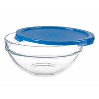 Runde Lunchbox mit Deckel Pasabahce 1113321-53553 Chefs Blau 595 ml (6 Stück)