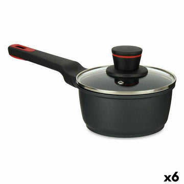 Topf mit Deckel Kinvara Schwarz Metall Aluminium Bakelit Aluminiumguss Ø 16 cm 17,1 x 14 x 35,2 cm (6 Stück)