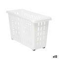 Organizer für Küchenschränke Kipit G-327 Weiß 17,5 x 26 x 46 cm Mit Rädern (12 Stück)