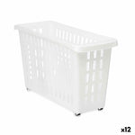 Organizer für Küchenschränke Kipit G-327 Weiß 17,5 x 26 x 46 cm Mit Rädern (12 Stück)