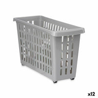 Organizer für Küchenschränke Kipit G-327-1 Grau 17,5 x 26 x 46 cm Mit Rädern (12 Stück)