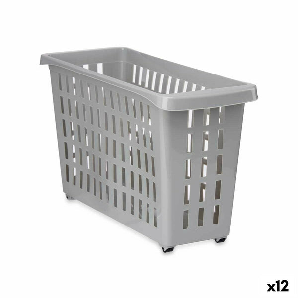 Organizer für Küchenschränke Kipit G-327-1 Grau 17,5 x 26 x 46 cm Mit Rädern (12 Stück)