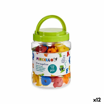 Buchstaben Pincello Kunststoff Magnet Bunt