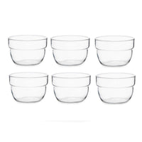 Schalenset Pasabahce 1202624-43713 Motto Durchsichtig Glas 200 ml 29,7 x 6 x 16 cm (8 Stück)