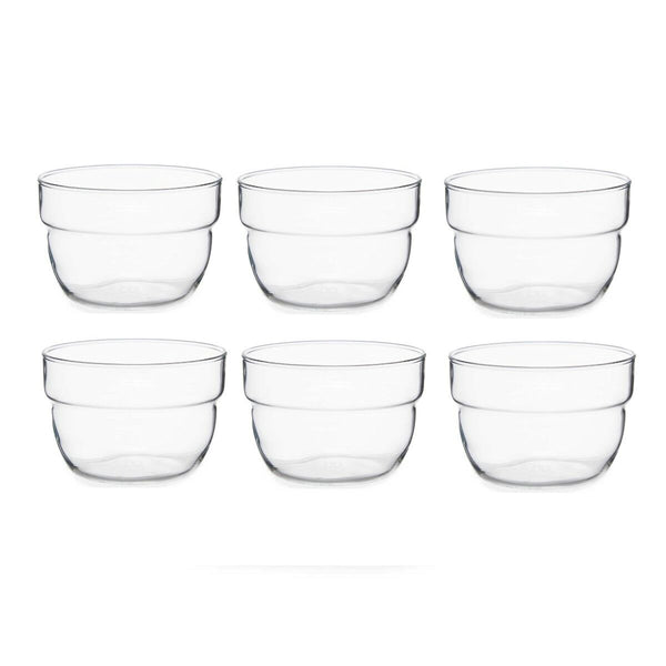 Schalenset Pasabahce 1202624-43713 Motto Durchsichtig Glas 200 ml 29,7 x 6 x 16 cm (8 Stück)