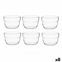 Schalenset Pasabahce 1202624-43713 Motto Durchsichtig Glas 200 ml 29,7 x 6 x 16 cm (8 Stück)