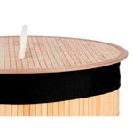 Korb für schmutzige Wäsche Kipit BA1315-436 Schwarz natürlich Metall Bambus Holz MDF 48 L (4 Stück)