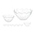Schalenset Pasabahce 1003561-98886 Hasir Durchsichtig Glas 31 x 25,5 x 24,5 cm (2 Stück)