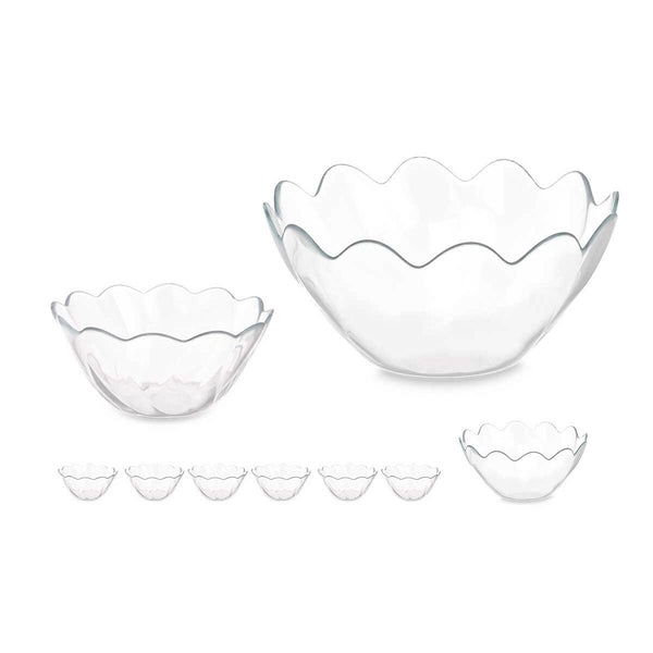Schalenset Pasabahce 1003561-98886 Hasir Durchsichtig Glas 31 x 25,5 x 24,5 cm (2 Stück)