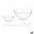 Schalenset Pasabahce 1003561-98886 Hasir Durchsichtig Glas 31 x 25,5 x 24,5 cm (2 Stück)