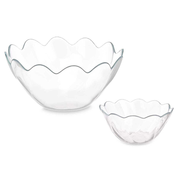 Schalenset Pasabahce 1003561-98886 Hasir Durchsichtig Glas 31 x 25,5 x 24,5 cm (2 Stück)