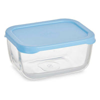 Lunchbox Pasabahce 1113314-53733 Snow Blau Durchsichtig Glas Polyäthylen 420 ml (12 Stück)