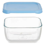 Lunchbox Pasabahce 1113314-53733 Snow Blau Durchsichtig Glas Polyäthylen 420 ml (12 Stück)
