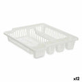 Abtropfsieb für die Spüle Kinvara Weiß 46 x 8 x 37,5 cm (12 Stück)