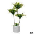 Dekorationspflanze Ibergarden XD22-1826 Kunststoff Zement Palme 20 x 70 x 20 cm (4 Stück)