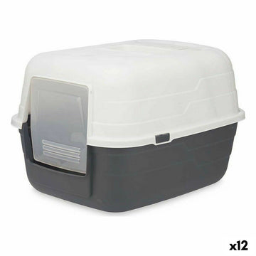 Katzentoilette Mascow 87952 Grau Anthrazit Kunststoff 48 x 32 x 38 cm (12 Stück)