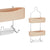 Badezimmerregal Berilo W7072 - 384 Beige Metall Kunststoff 28 x 60 x 14 cm (6 Stück)