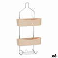 Badezimmerregal Berilo W7072 - 384 Beige Metall Kunststoff 28 x 60 x 14 cm (6 Stück)