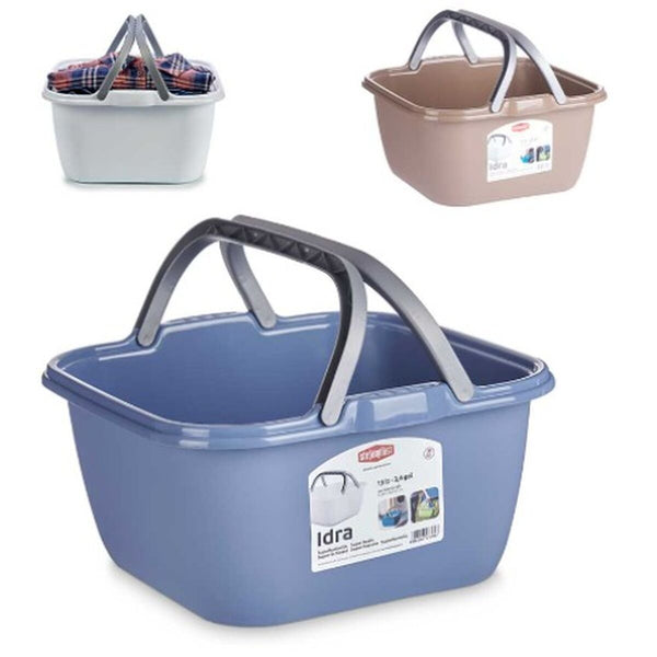 Wäschekorb Stefanplast Kunststoff 13 L 36 x 18 x 34,5 cm 36 x 18 x 36,5 cm Mit Griffen (48 Stück)