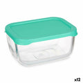 Lunchbox Pasabahce 1113313-53733 SNOW BOX grün Durchsichtig Glas Polyäthylen 420 ml (12 Stück)